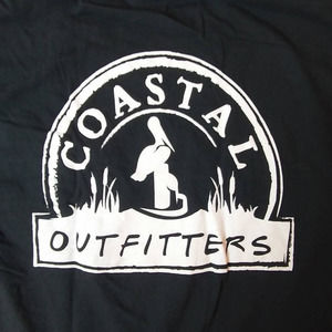 Coastal Outfitters Comfort Colors T-Shirt. Men's Small. Black.